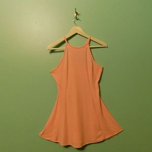 Babydoll pink striped dress